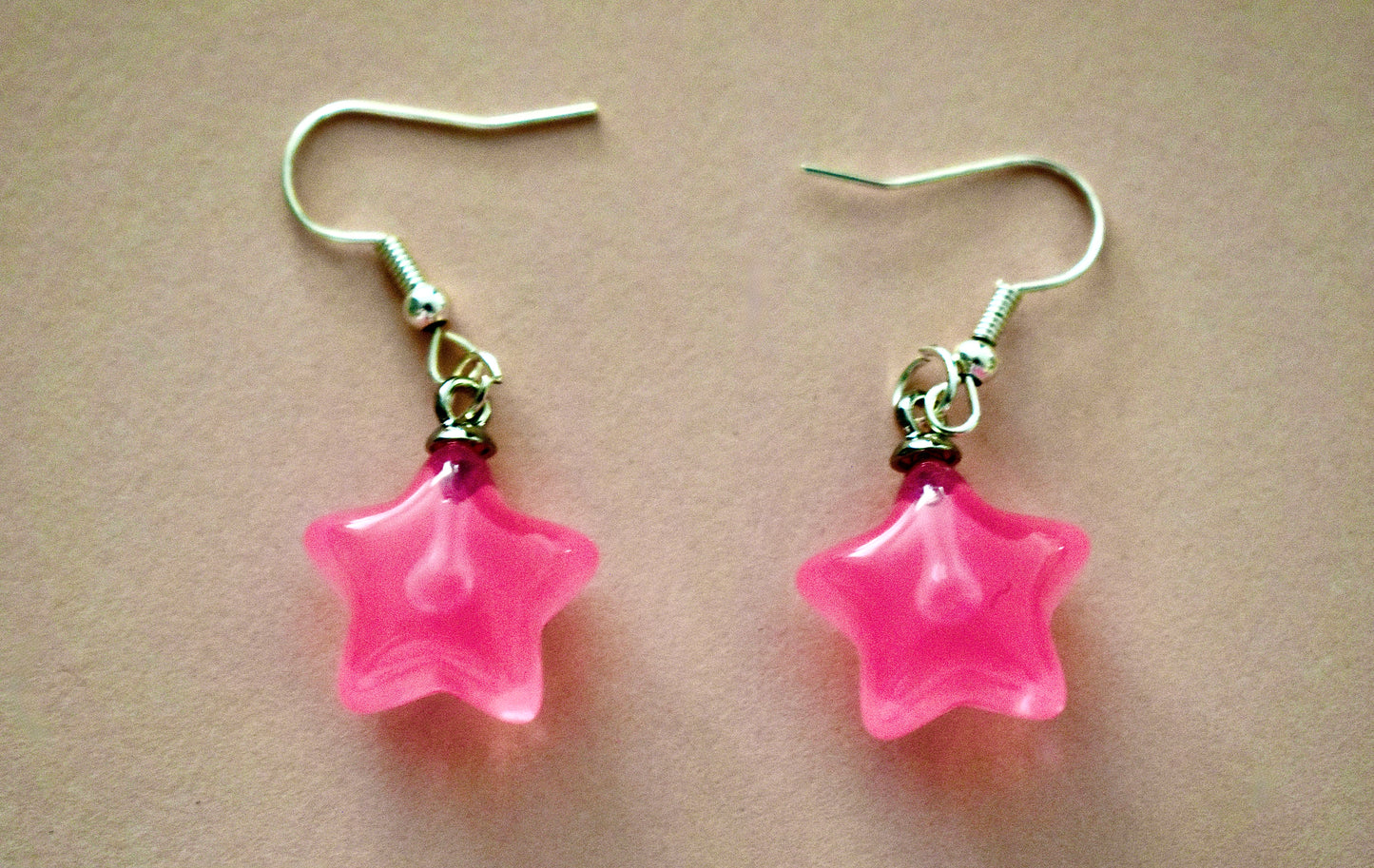 PInk Star Earrings