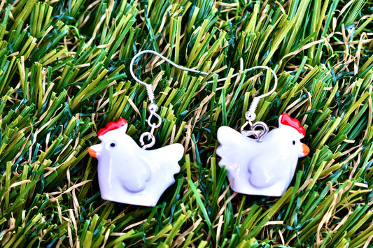 Chicken Earrings