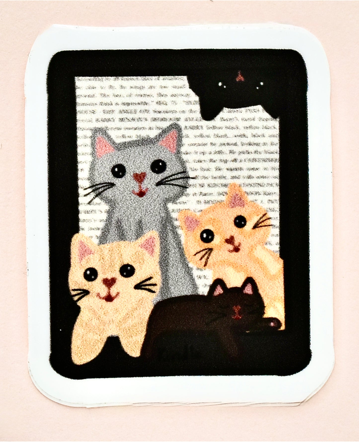 Kindle of KIttens Sticker