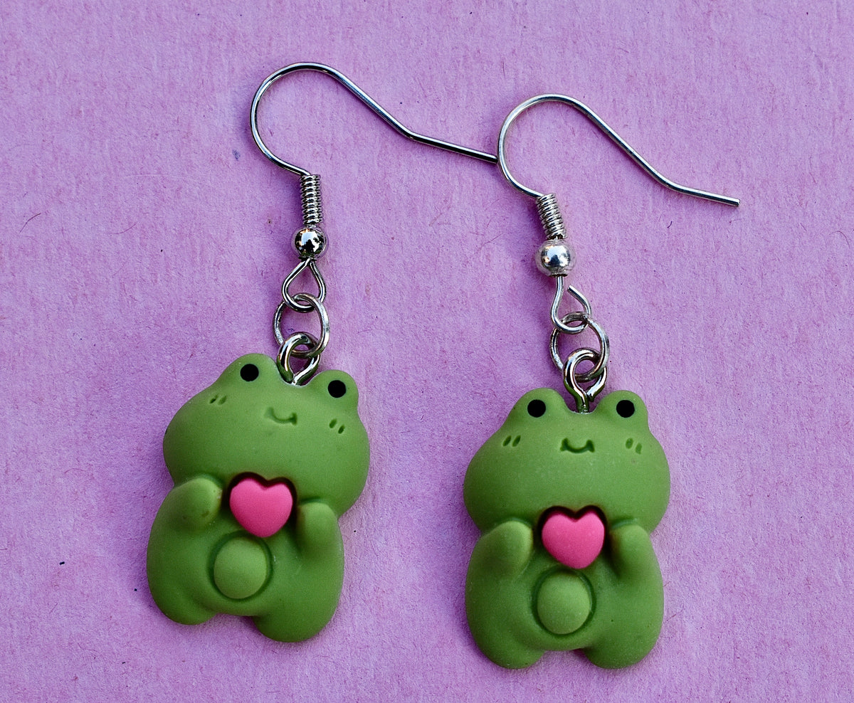 Loving Frog Earrings